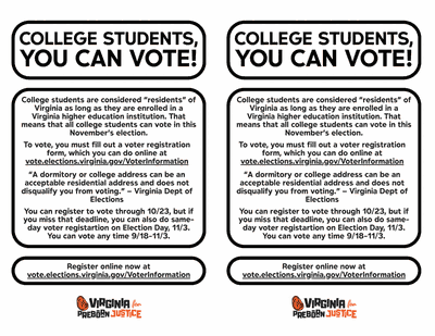 College Student Half-Pagers